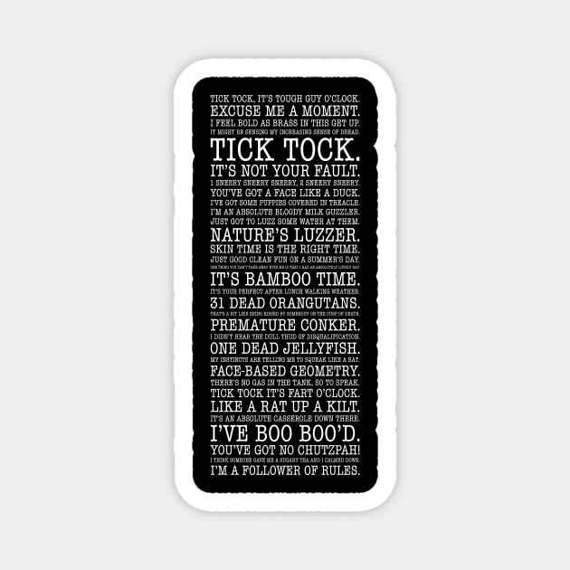 Mike Wozniak Quotes | Taskmaster Magnet by barberdesigniow