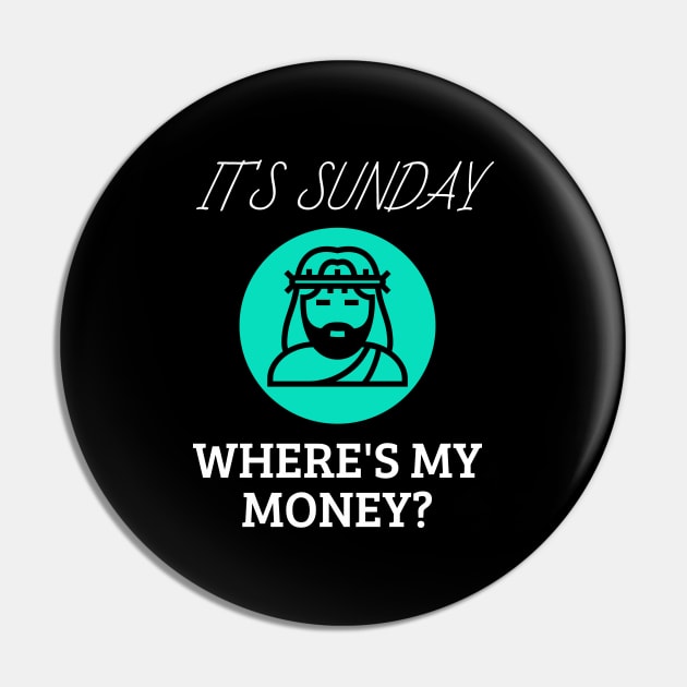 Cash Money Jesus Pin by Muzehack