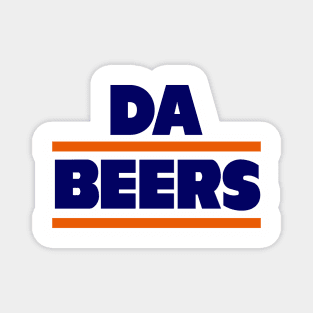 DA BEERS, Chicago Bears themed Magnet