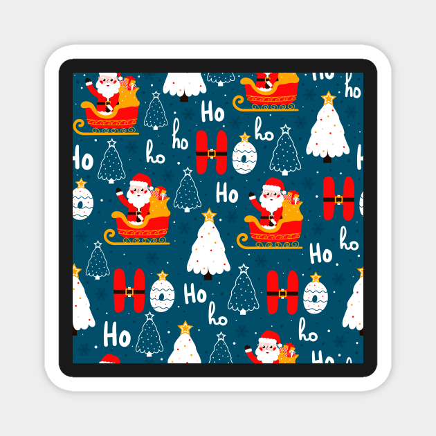 Santa Claus trips Magnet by Lozovytska