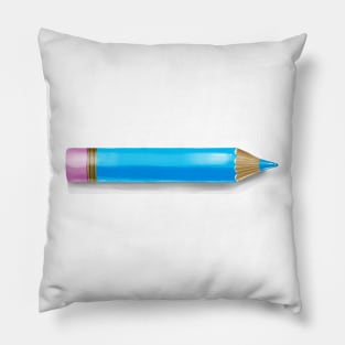 Light Blue Pencil Pillow