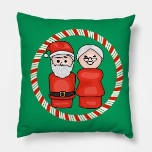 Little Santa and Mrs Claus Are In Love Pillow