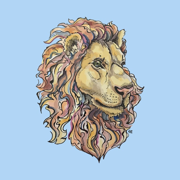 Brave Lion by artfulfreddy