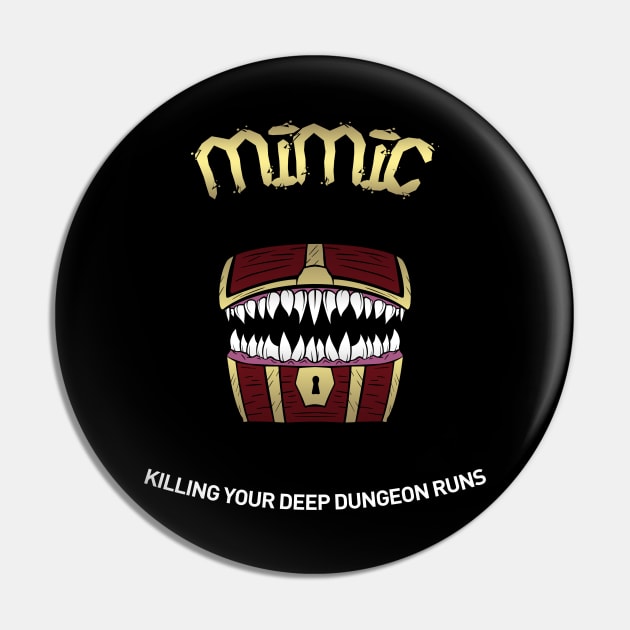 Deep Dungeon Mimic Pin by Rikudou