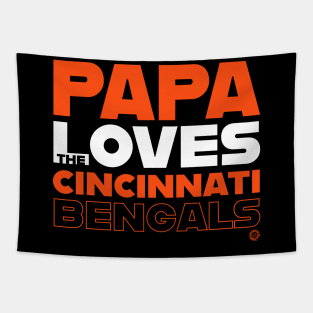 Papa Loves the Cincinnati Bengals Tapestry