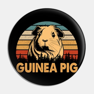 Squeaky Styles Guinea Pig Elegance, Stylish Tee for Pet Devotees Pin