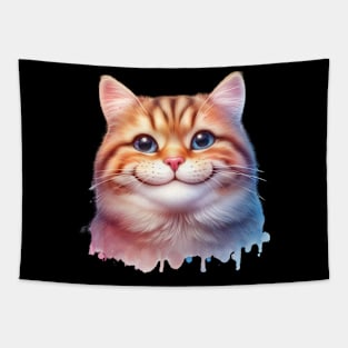 Smiley cutie cat Tapestry