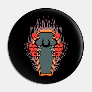 dark coffin tattoo Pin