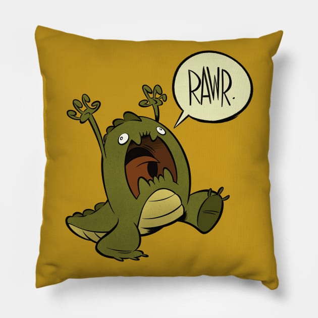 Rawrosaurus Pillow by westinchurch