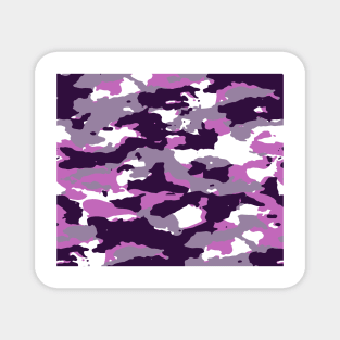 Purple Camouflage Pattern Magnet