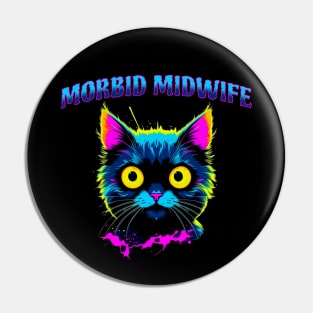 Morbid Midwife Doula Cat Pin