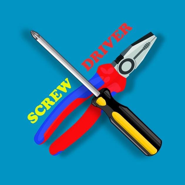 Screwdriver by Actual T-Shirt Design