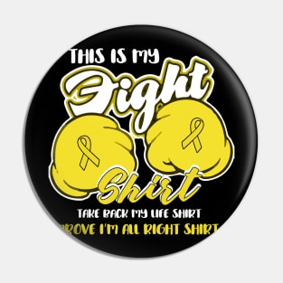 this is my fight childhood cancer shirt Pin