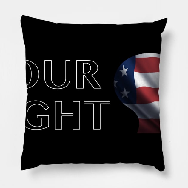 Your Right to Free Speech Pillow by BuyChoice