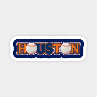 Houston Baseball Fan Us Against The World Magnet