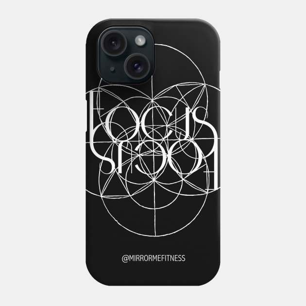 FOCUS | White Ink Phone Case by MirrorMeFitness