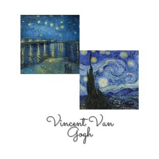 Van Gogh Starry Night Collage T-Shirt