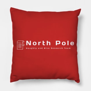 North Pole: Naughty and Nice Research Team Pillow