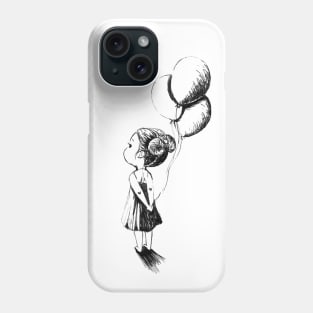 Girl With Balloon Phone Case