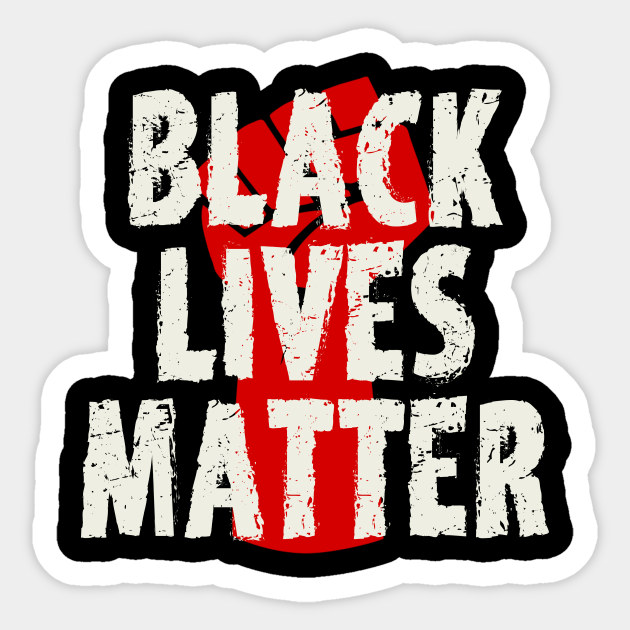 BLM red fist sticker