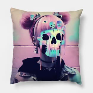 Edgy Pastel Aesthetic Pillow