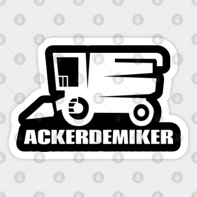 farmer farmer farmer tractor gate combine harvester - Agriculturist - Sticker