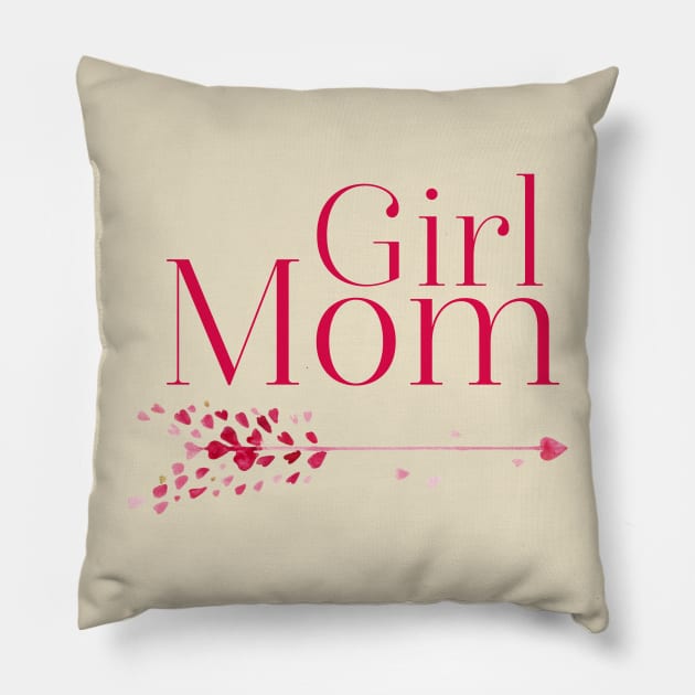 Proud Girl Mom Pillow by blueavocado