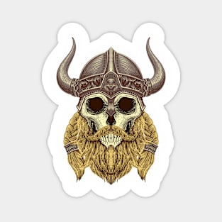 Viking skull head Magnet