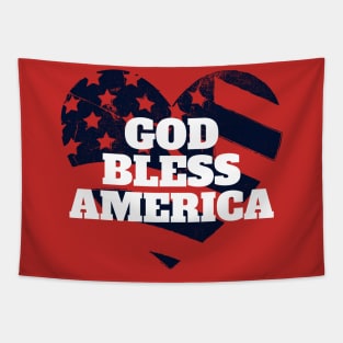 god bless america Tapestry