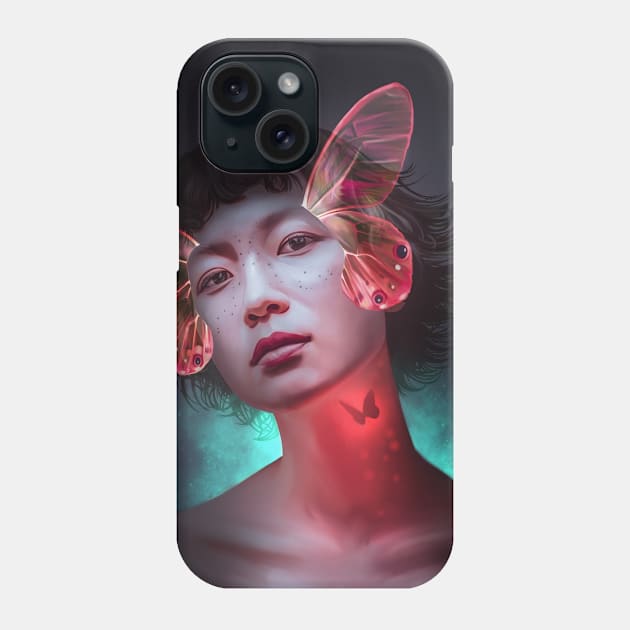 Butterfly girl Phone Case by ElenaM