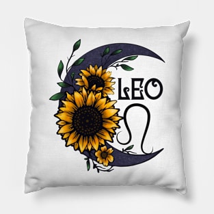 Leo zodiac floral Pillow