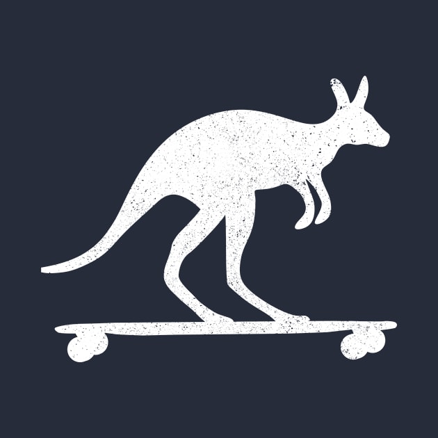 Kangaroo rides Longboard Cool Skateboard Australia Gift by peter2art