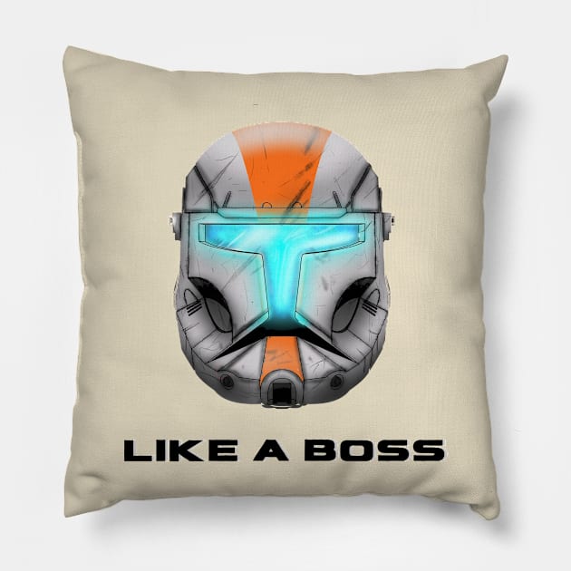 Like a "Boss" Commando Shirt Pillow by Cmmndo_Sev