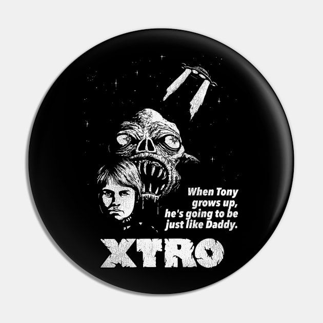 XTRO Retro 80s Sci Fi Horror Movie Pin by darklordpug