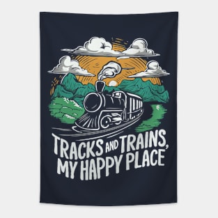 Tracks And Trains, My Happy Place Tapestry