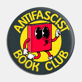 Antifascist Book Club - Antifa - Anti Fascist Pin