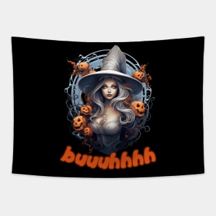 Buuhhhh-Halloween Haunt Tapestry