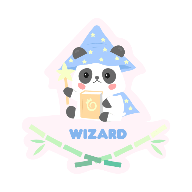 Wizard Kawaii Panda by FlutesLoot