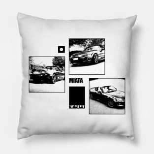 Mazda Miata MX-5 NC Black 'N White Archive Pillow