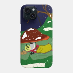 A tiring day sleep in mushroom Phone Case