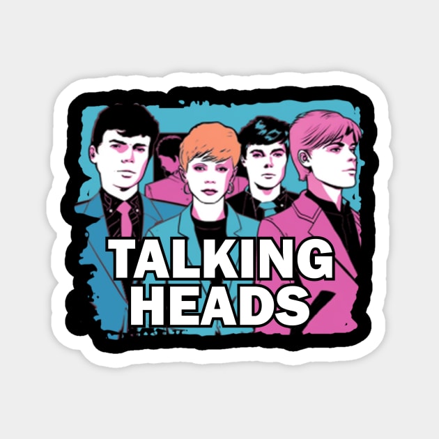 Talking Heads Magnet by Pixy Official