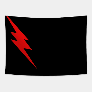 Red Lightning Bolt Tapestry