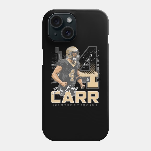 Derek Carr New Orleans Big Easy Phone Case by danlintonpro