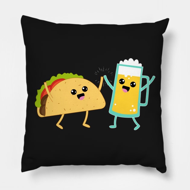 Taco & Beer Pillow by thingsandthings