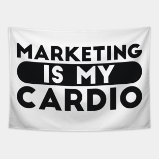 Marketing is my Cardio Joke Tapestry