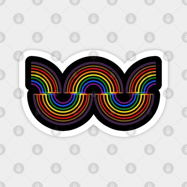 POC Inclusive Neon Light Rainbow 2 Magnet by SpectreSparkC