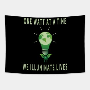 One Watt at a Time, We Illuminate Lives Tapestry
