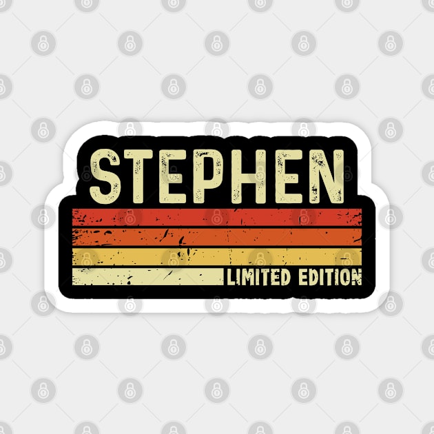 Stephen First Name Vintage Retro Gift For Stephen Magnet by CoolDesignsDz