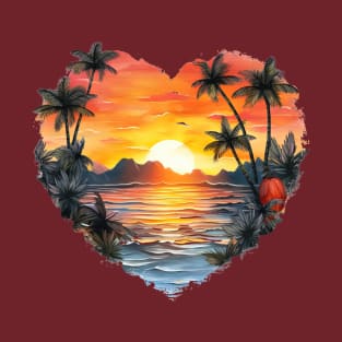 Sunset Heart 5 T-Shirt