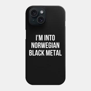 funny black metal Phone Case